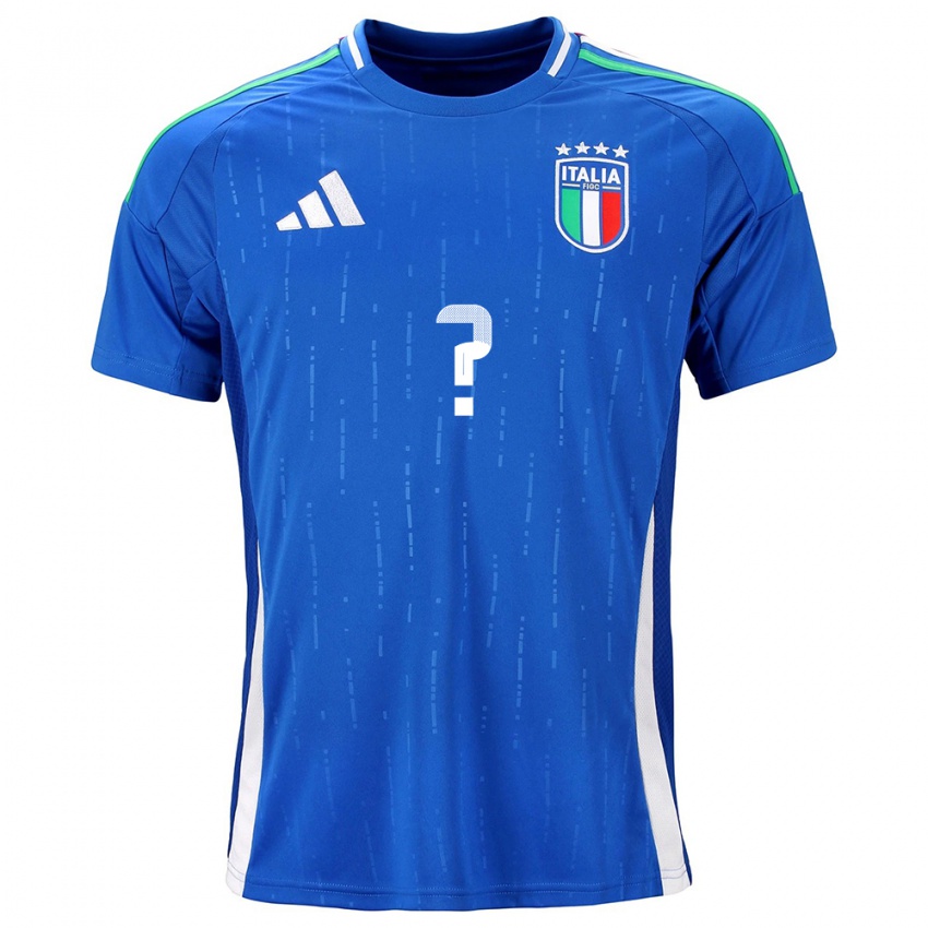 Homem Camisola Itália Seu Nome #0 Azul Principal 24-26 Camisa Brasil
