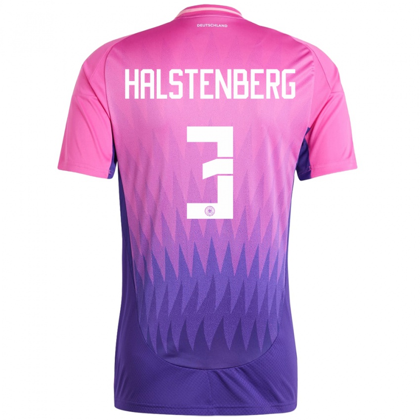 Homem Camisola Alemanha Marcel Halstenberg #3 Rosa Roxo Alternativa 24-26 Camisa Brasil