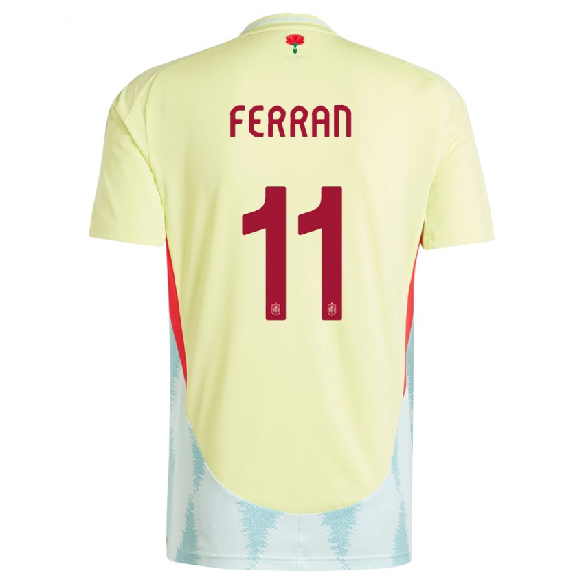 Homem Camisola Espanha Ferran Torres #11 Amarelo Alternativa 24-26 Camisa Brasil