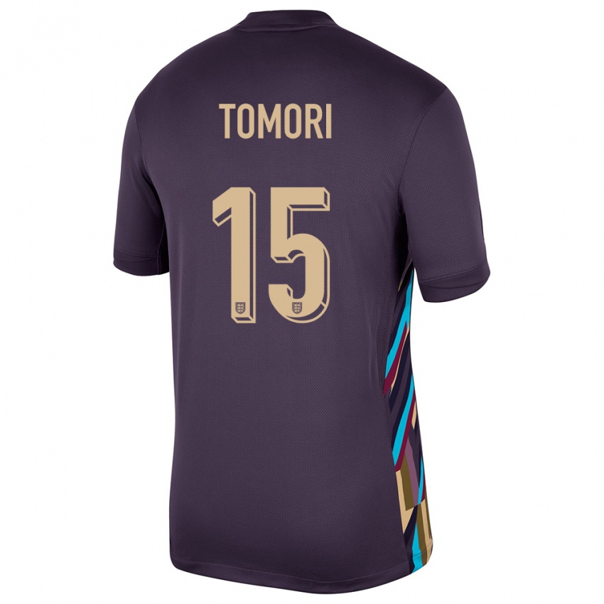 Homem Camisola Inglaterra Fikayo Tomori #15 Passa Escura Alternativa 24-26 Camisa Brasil