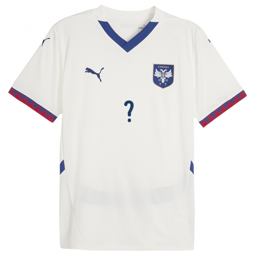 Homem Camisola Sérvia Seu Nome #0 Branco Alternativa 24-26 Camisa Brasil