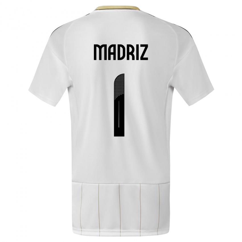 Homem Camisola Costa Rica Abraham Madriz #1 Branco Alternativa 24-26 Camisa Brasil