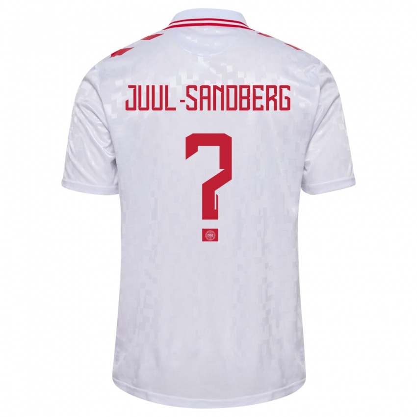 Homem Camisola Dinamarca Nikolaj Juul-Sandberg #0 Branco Alternativa 24-26 Camisa Brasil