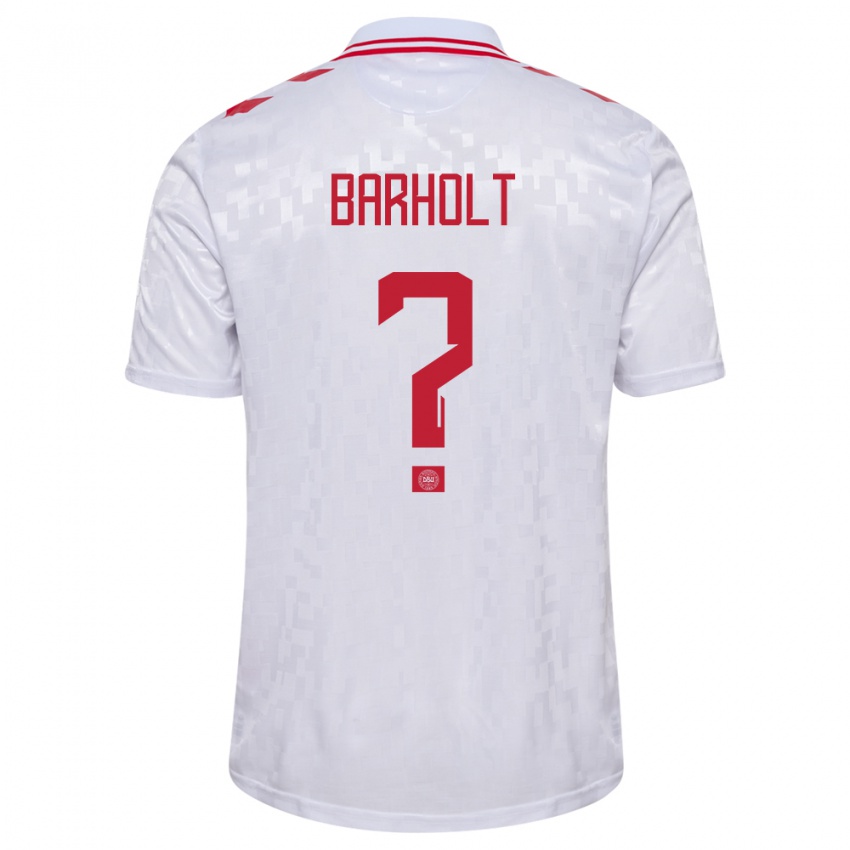 Homem Camisola Dinamarca Noah Barholt #0 Branco Alternativa 24-26 Camisa Brasil