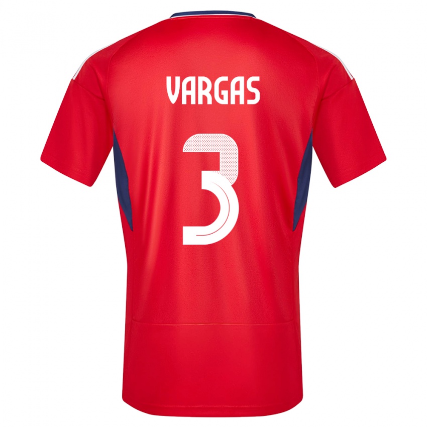 Mulher Camisola Costa Rica Juan Pablo Vargas #3 Vermelho Principal 24-26 Camisa Brasil