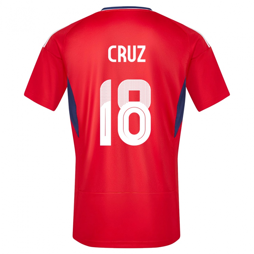Mulher Camisola Costa Rica Aaron Cruz #18 Vermelho Principal 24-26 Camisa Brasil