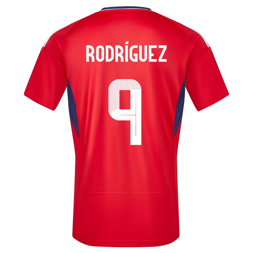 Mulher Camisola Costa Rica Doryan Rodriguez #9 Vermelho Principal 24-26 Camisa Brasil