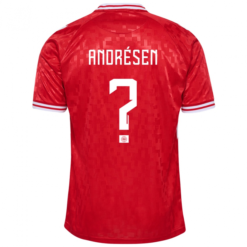 Mulher Camisola Dinamarca Aske Andrésen #0 Vermelho Principal 24-26 Camisa Brasil