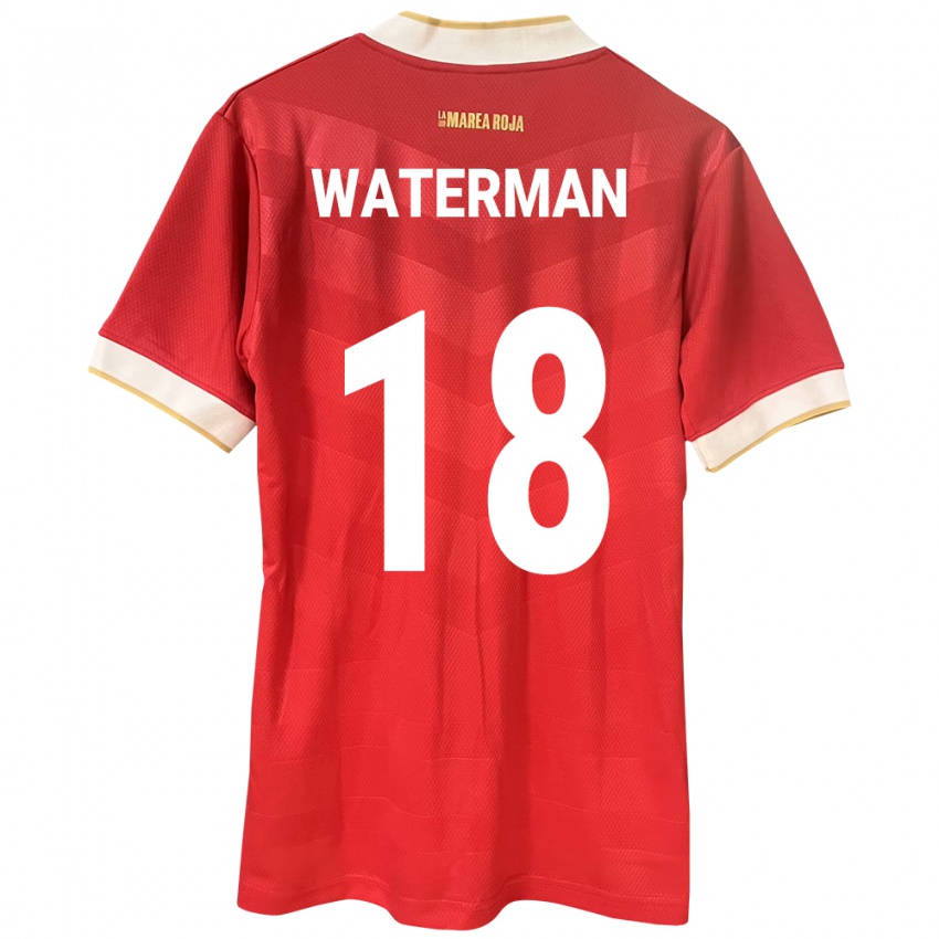 Mulher Camisola Panamá Cecilio Waterman #18 Vermelho Principal 24-26 Camisa Brasil