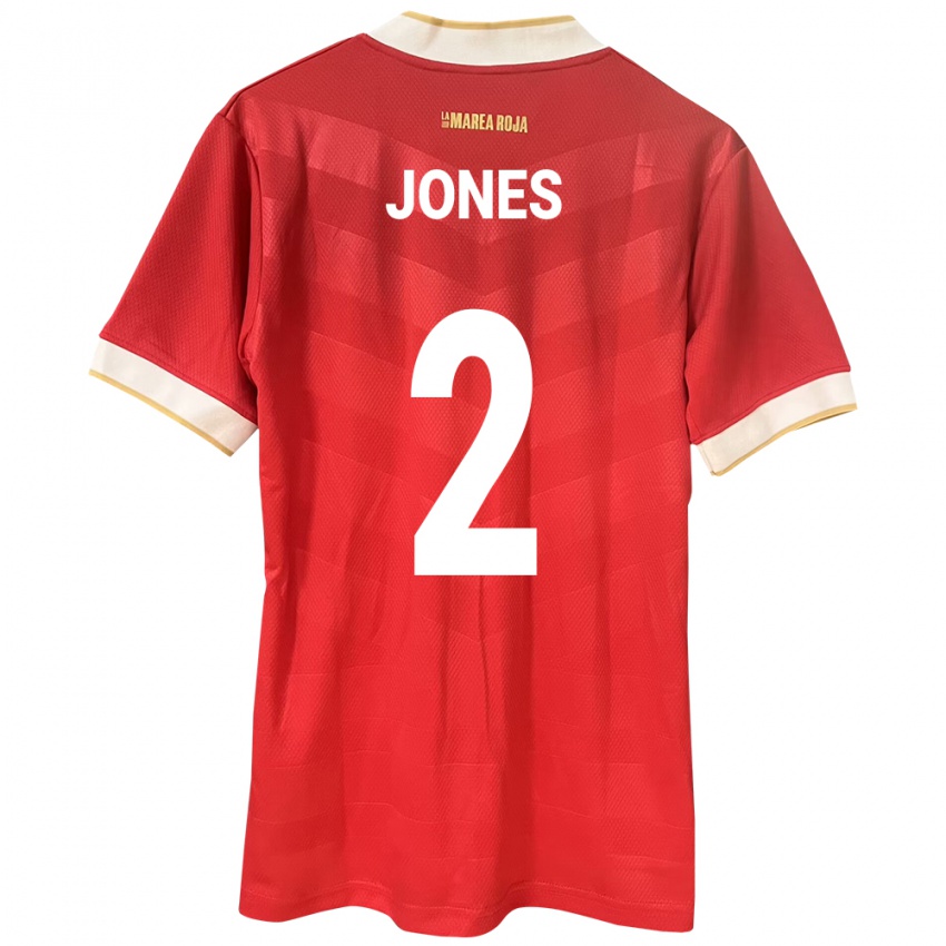 Mulher Camisola Panamá Joseph Jones #2 Vermelho Principal 24-26 Camisa Brasil