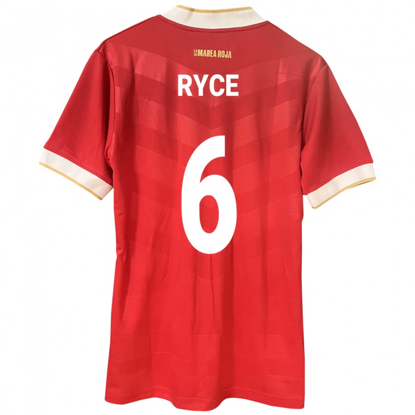 Mulher Camisola Panamá Anel Ryce #6 Vermelho Principal 24-26 Camisa Brasil