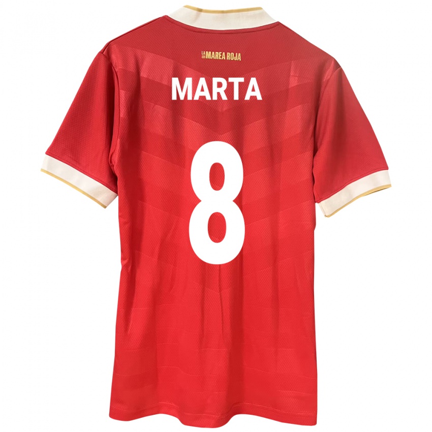 Mulher Camisola Panamá Aldair Marta #8 Vermelho Principal 24-26 Camisa Brasil