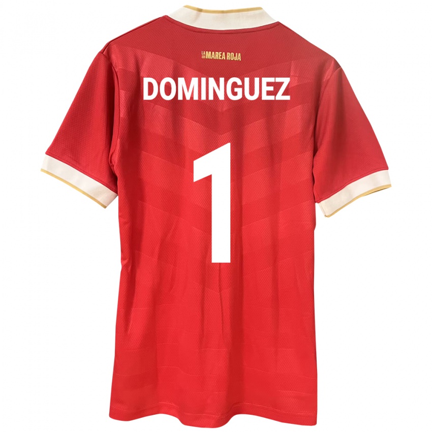 Mulher Camisola Panamá Valeska Domínguez #1 Vermelho Principal 24-26 Camisa Brasil