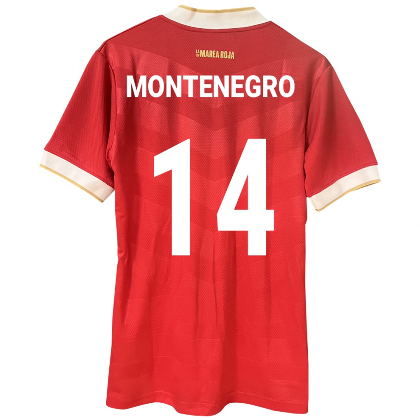 Mulher Camisola Panamá Carmen Montenegro #14 Vermelho Principal 24-26 Camisa Brasil