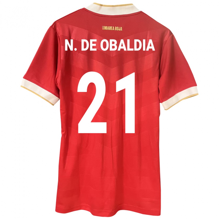 Mulher Camisola Panamá Nicole De Obaldía #21 Vermelho Principal 24-26 Camisa Brasil