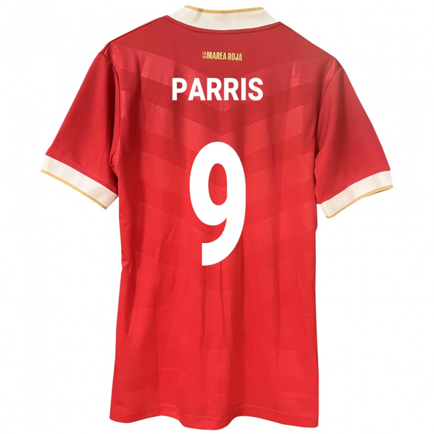 Mulher Camisola Panamá Katherine Parris #9 Vermelho Principal 24-26 Camisa Brasil