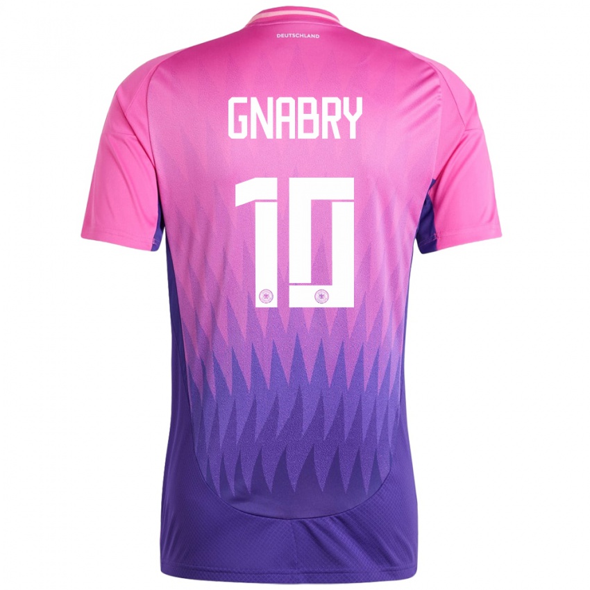 Mulher Camisola Alemanha Serge Gnabry #10 Rosa Roxo Alternativa 24-26 Camisa Brasil