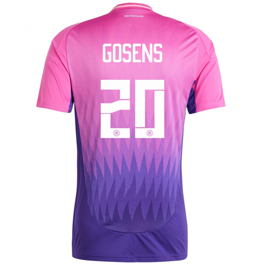 Mulher Camisola Alemanha Robin Gosens #20 Rosa Roxo Alternativa 24-26 Camisa Brasil