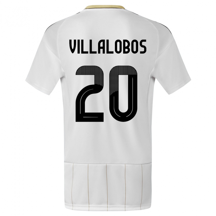 Mulher Camisola Costa Rica Fabiola Villalobos #20 Branco Alternativa 24-26 Camisa Brasil