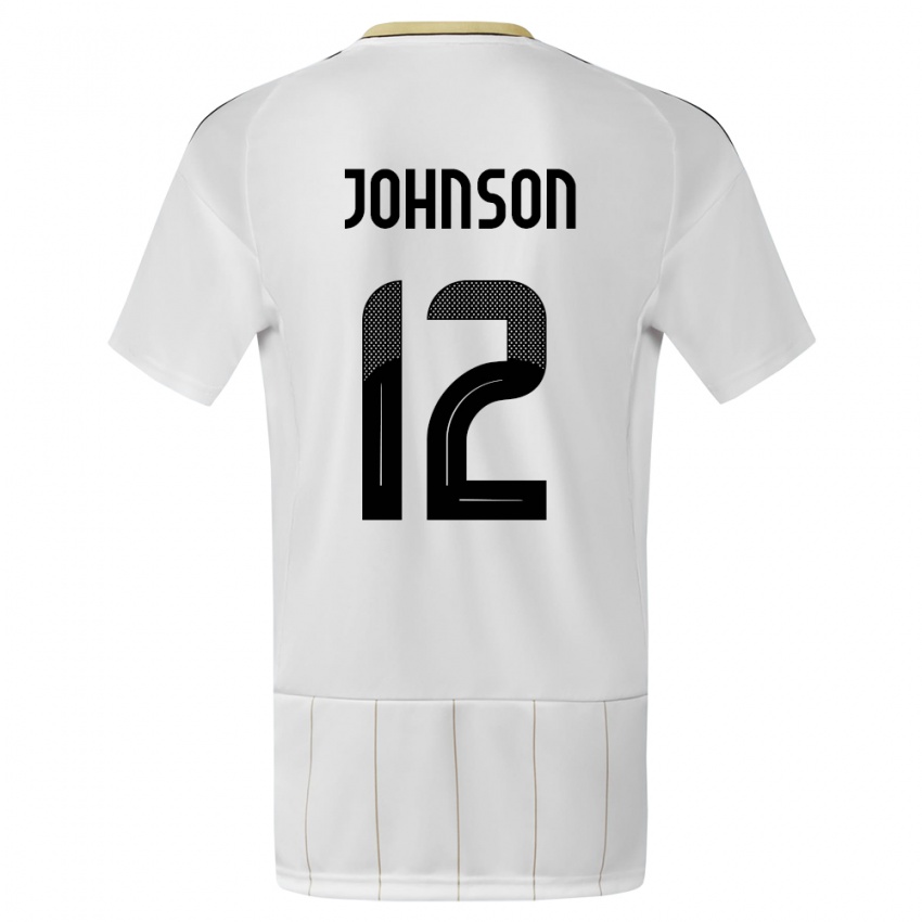 Mulher Camisola Costa Rica Shawn Johnson #12 Branco Alternativa 24-26 Camisa Brasil