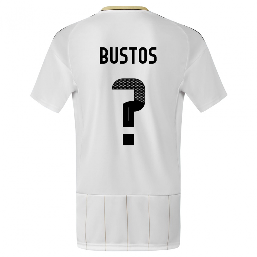 Mulher Camisola Costa Rica Roy Bustos #0 Branco Alternativa 24-26 Camisa Brasil