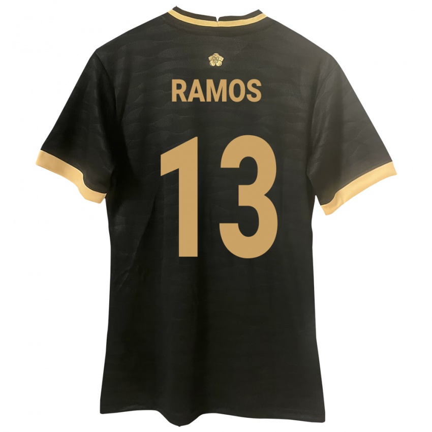 Mulher Camisola Panamá Jiovany Ramos #13 Preto Alternativa 24-26 Camisa Brasil