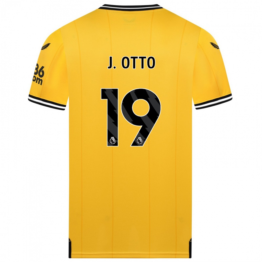 Criança Camisola Jonny Otto #19 Amarelo Principal 2023/24 Camisa Brasil