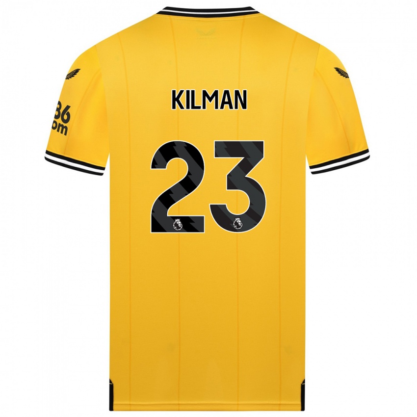 Criança Camisola Max Kilman #23 Amarelo Principal 2023/24 Camisa Brasil