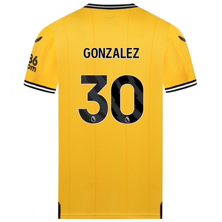 Criança Camisola Enso González #30 Amarelo Principal 2023/24 Camisa Brasil