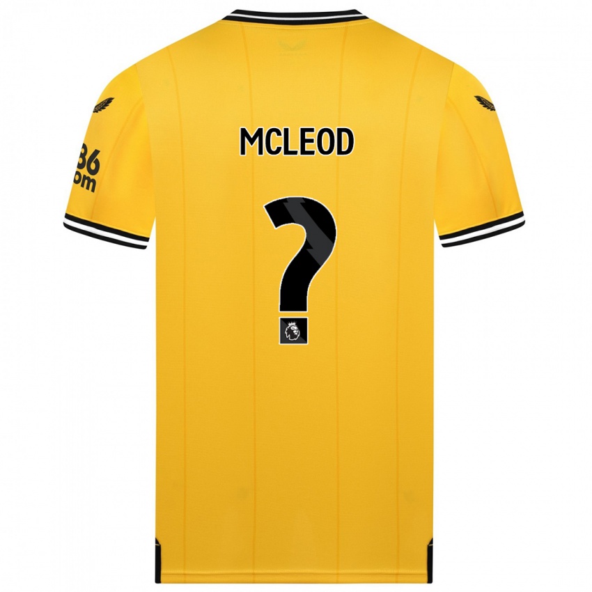 Criança Camisola Conor Mcleod #0 Amarelo Principal 2023/24 Camisa Brasil