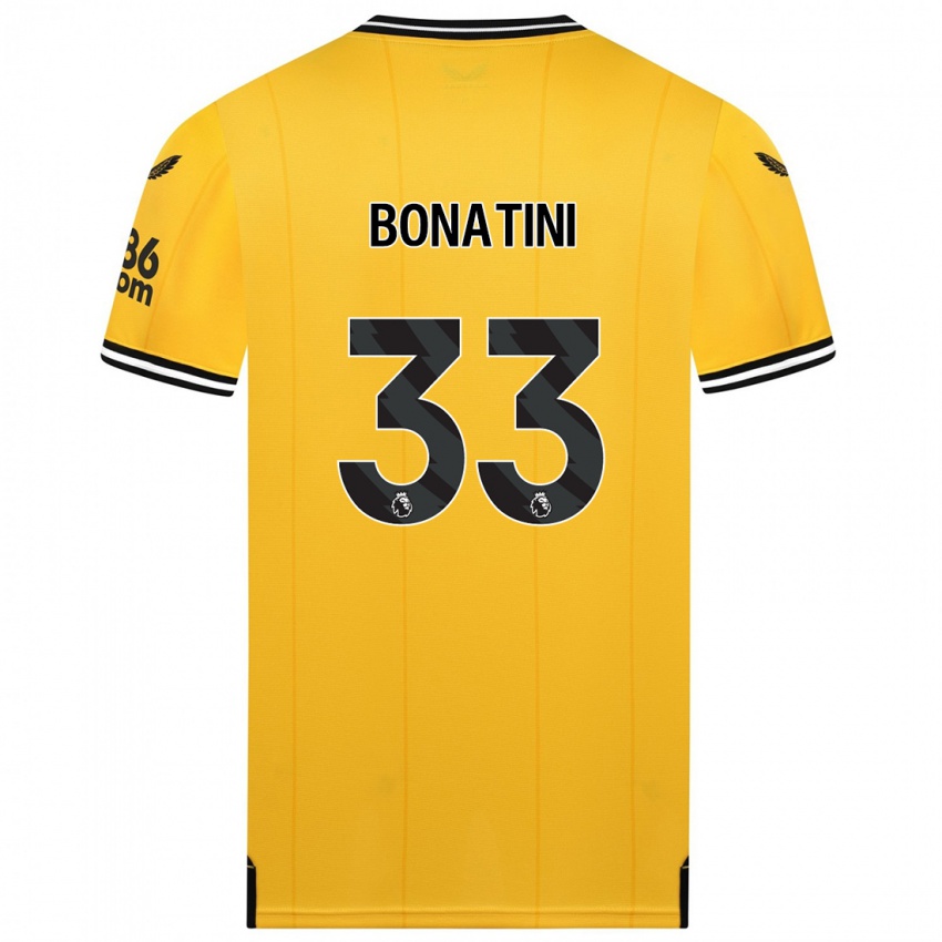 Criança Camisola Leo Bonatini #33 Amarelo Principal 2023/24 Camisa Brasil