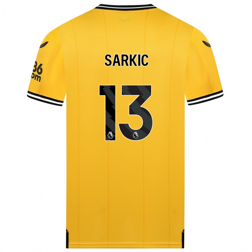 Criança Camisola Matija Sarkic #13 Amarelo Principal 2023/24 Camisa Brasil