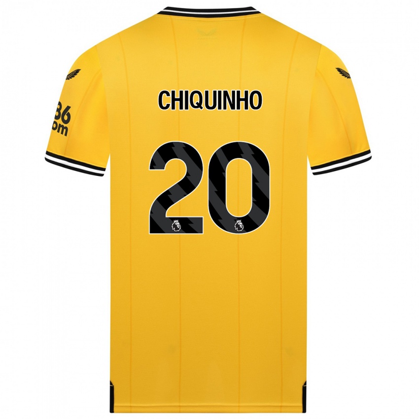 Criança Camisola Chiquinho #20 Amarelo Principal 2023/24 Camisa Brasil