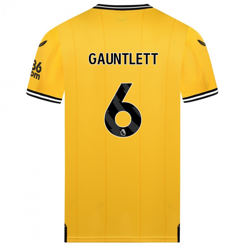 Criança Camisola Maz Gauntlett #6 Amarelo Principal 2023/24 Camisa Brasil