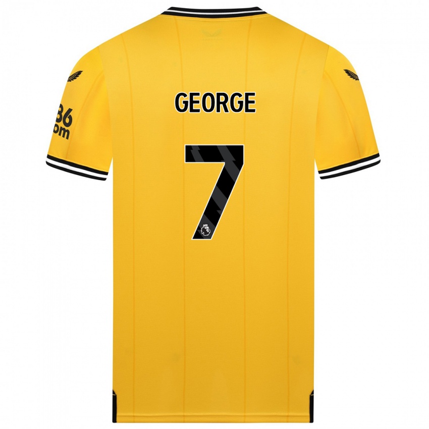 Criança Camisola Tammi George #7 Amarelo Principal 2023/24 Camisa Brasil