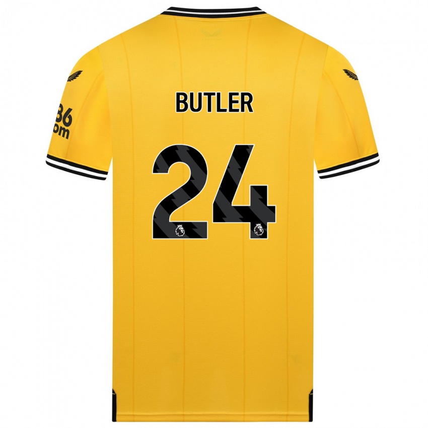 Criança Camisola Elli Butler #24 Amarelo Principal 2023/24 Camisa Brasil