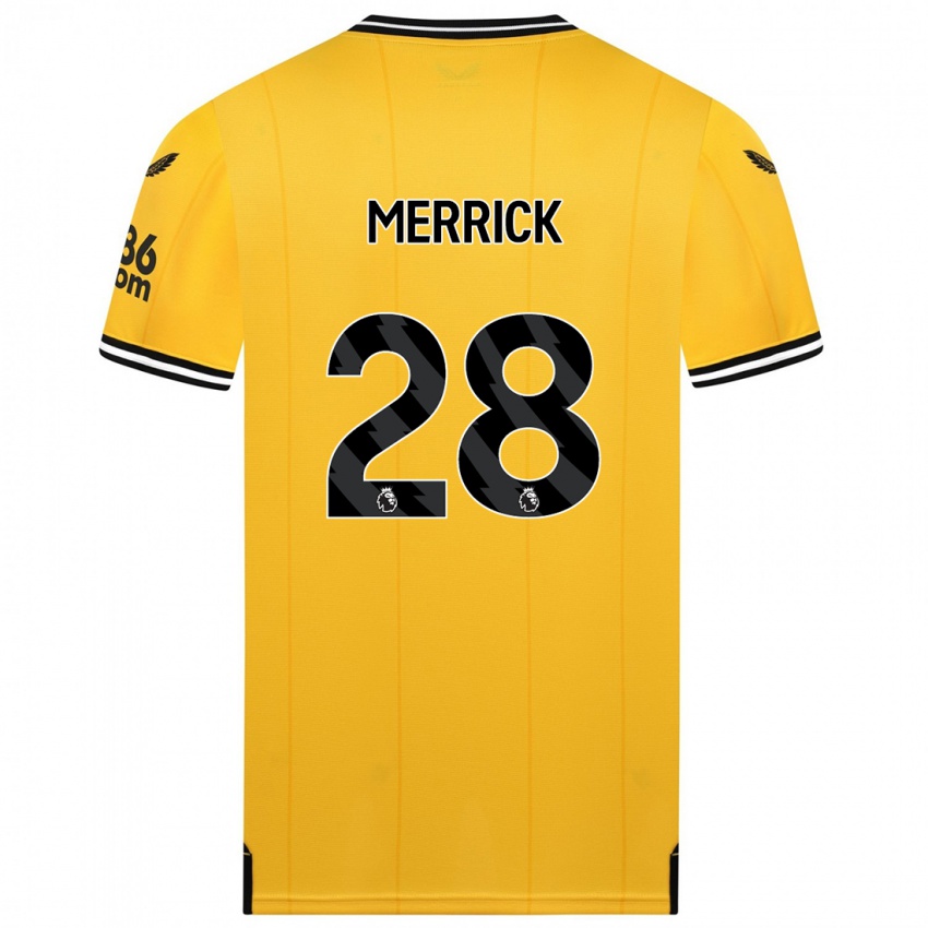 Criança Camisola Beth Merrick #28 Amarelo Principal 2023/24 Camisa Brasil