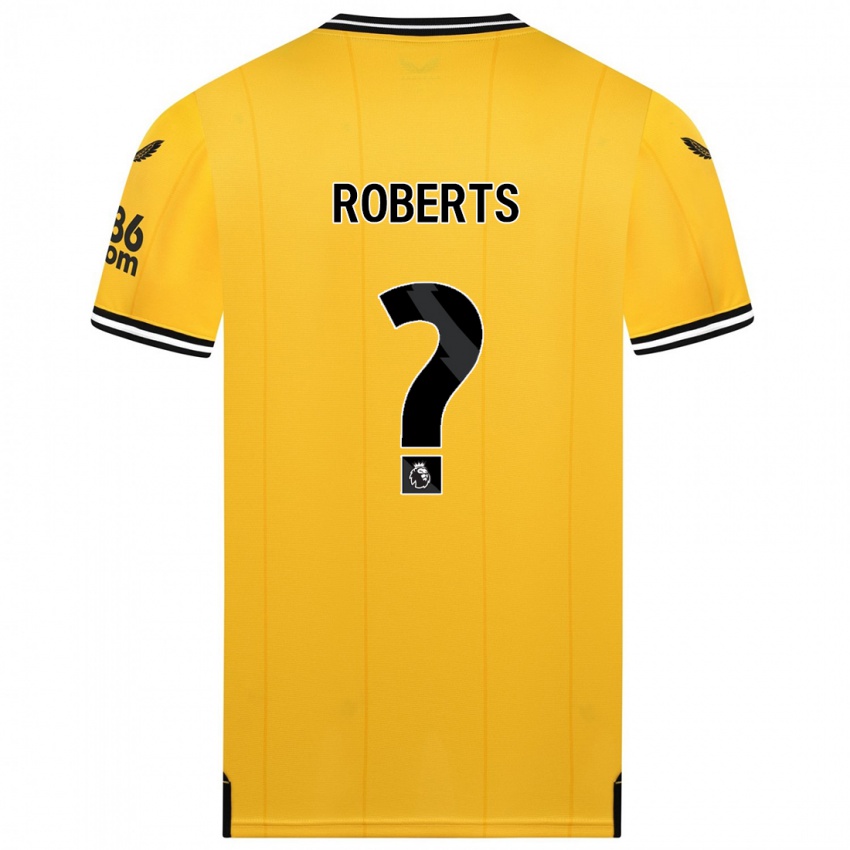 Criança Camisola Tyler Roberts #0 Amarelo Principal 2023/24 Camisa Brasil