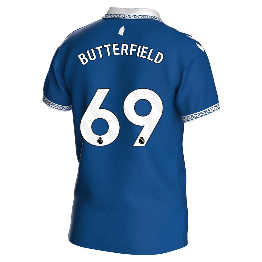 Criança Camisola Luke Butterfield #69 Azul Real Principal 2023/24 Camisa Brasil