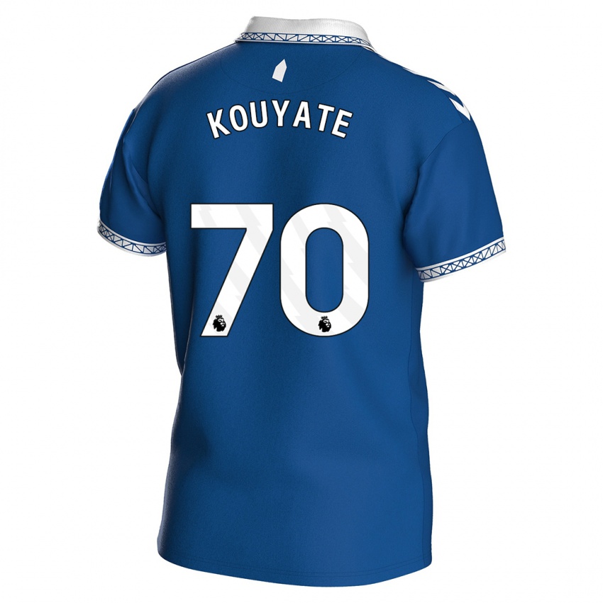 Criança Camisola Katia Kouyate #70 Azul Real Principal 2023/24 Camisa Brasil