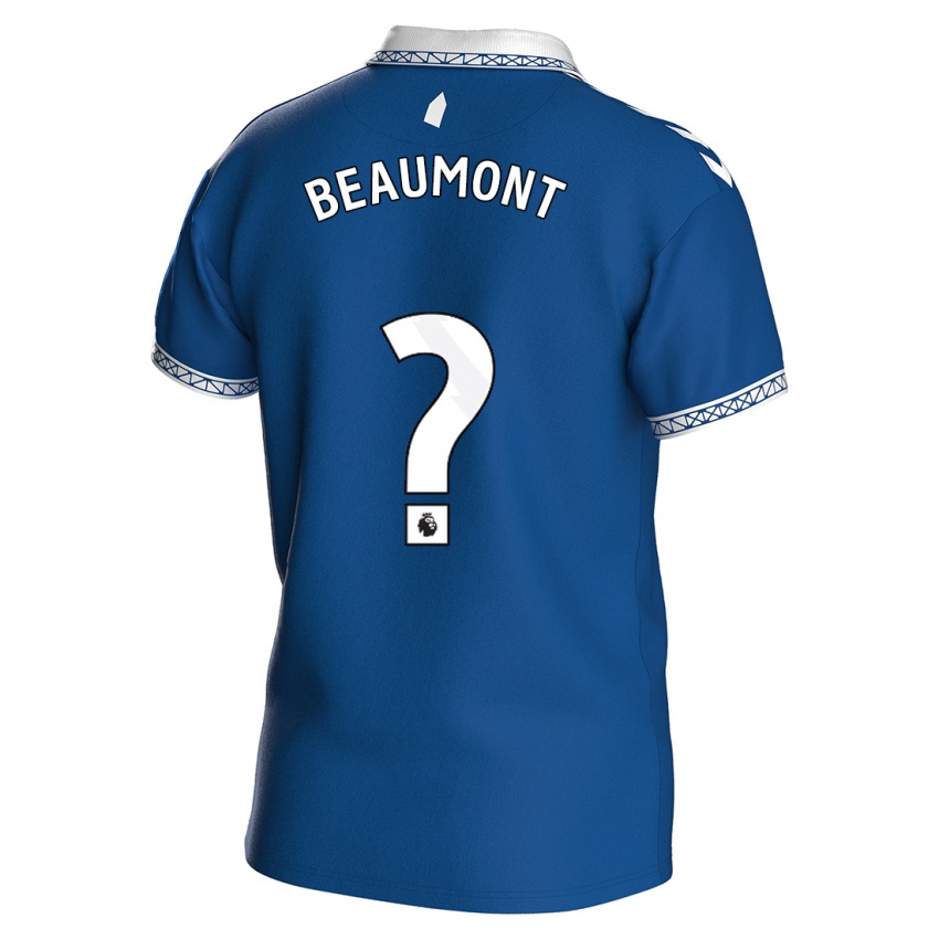 Criança Camisola Jacob Beaumont-Clark #0 Azul Real Principal 2023/24 Camisa Brasil