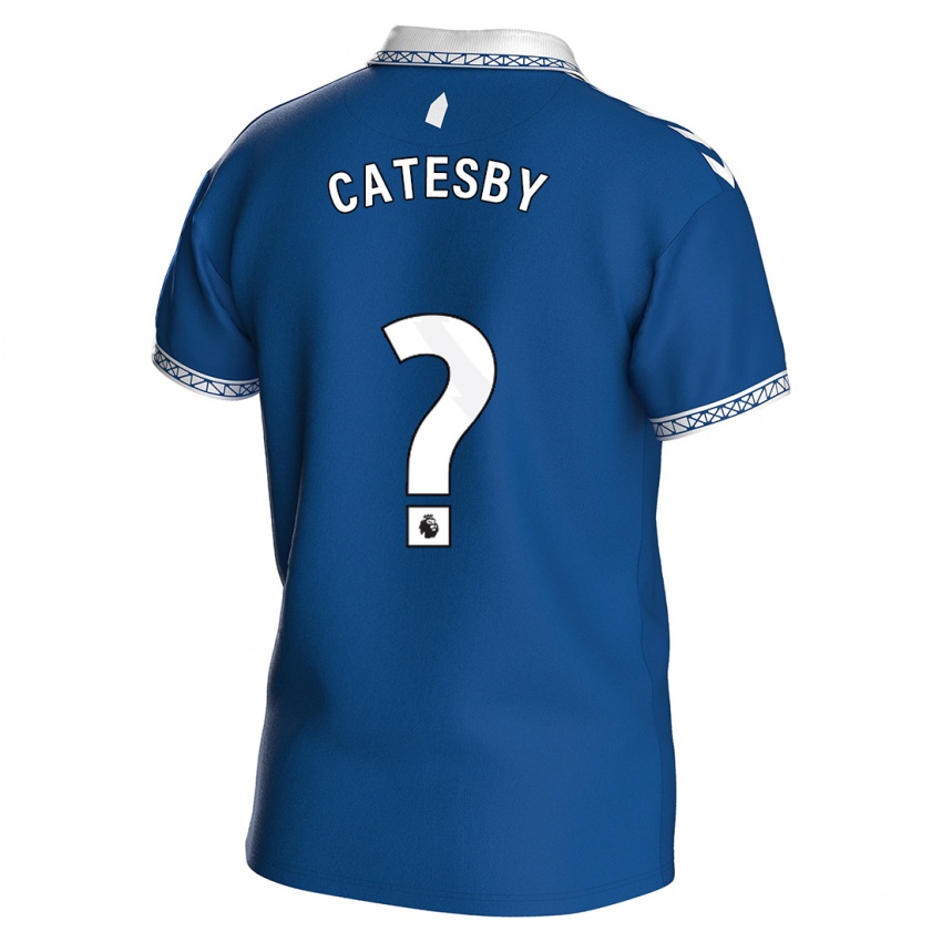 Criança Camisola Joel Catesby #0 Azul Real Principal 2023/24 Camisa Brasil