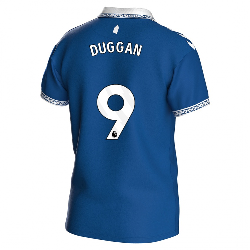 Criança Camisola Toni Duggan #9 Azul Real Principal 2023/24 Camisa Brasil
