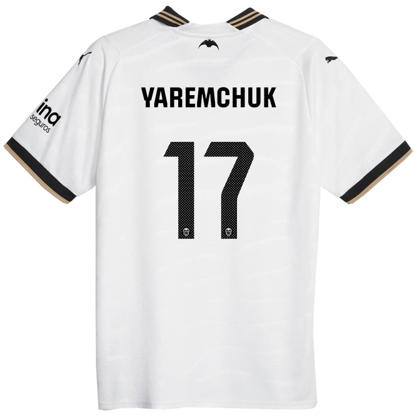 Criança Camisola Roman Yaremchuk #17 Branco Principal 2023/24 Camisa Brasil