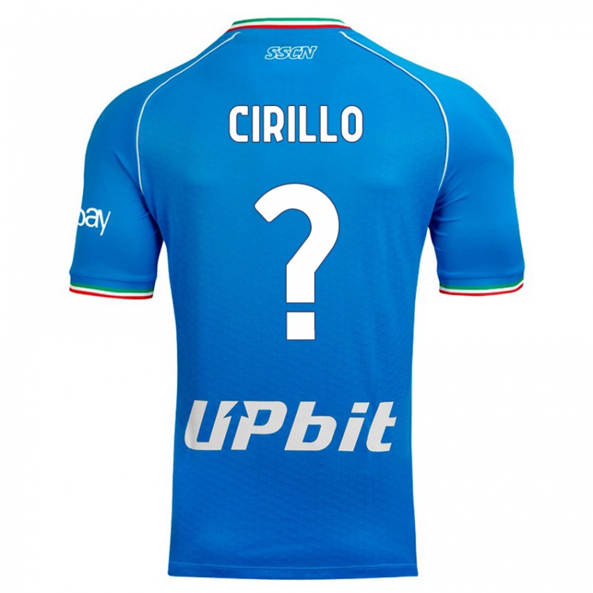 Criança Camisola Gioele Cirillo #0 Céu Azul Principal 2023/24 Camisa Brasil