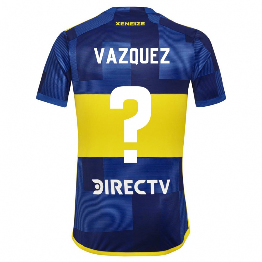 Criança Camisola Luis Vazquez #0 Azul Escuro Amarelo Principal 2023/24 Camisa Brasil