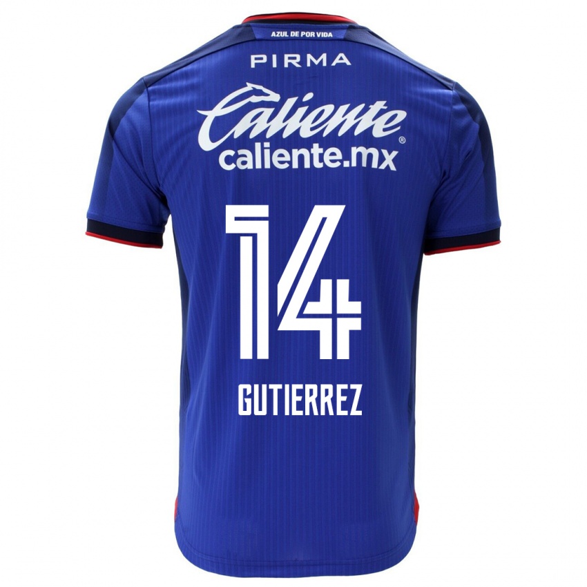 Criança Camisola Alexis Gutierrez #14 Azul Principal 2023/24 Camisa Brasil