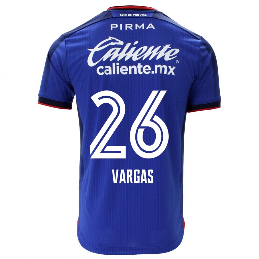 Criança Camisola Carlos Vargas #26 Azul Principal 2023/24 Camisa Brasil