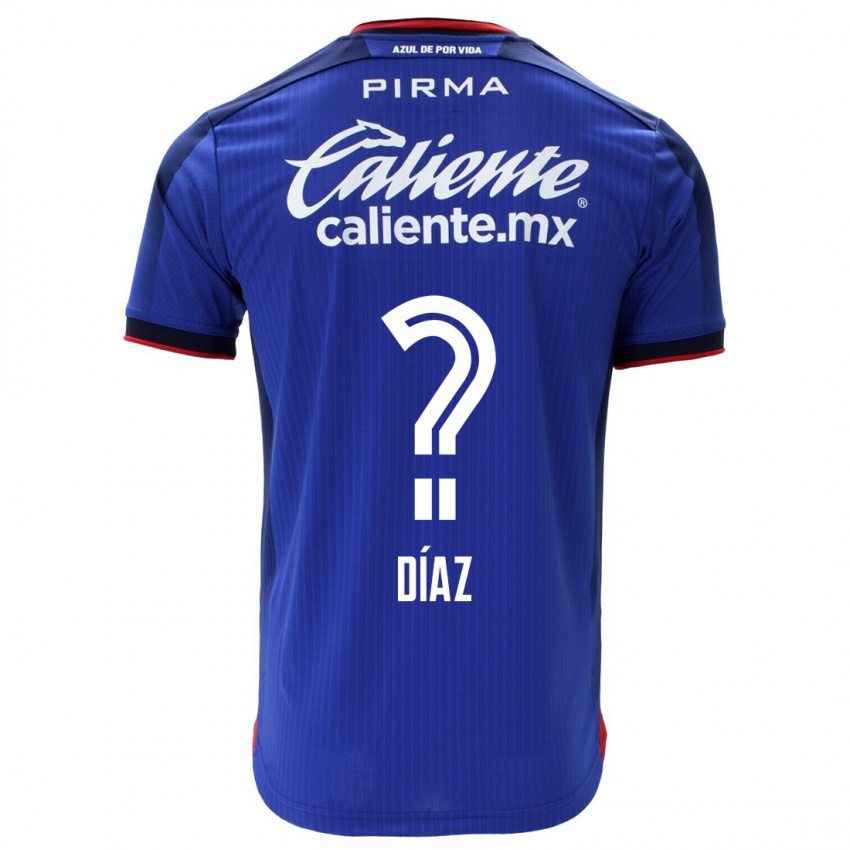 Criança Camisola Josué Díaz #0 Azul Principal 2023/24 Camisa Brasil