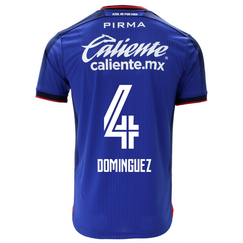 Criança Camisola Julio Cesar Dominguez #4 Azul Principal 2023/24 Camisa Brasil